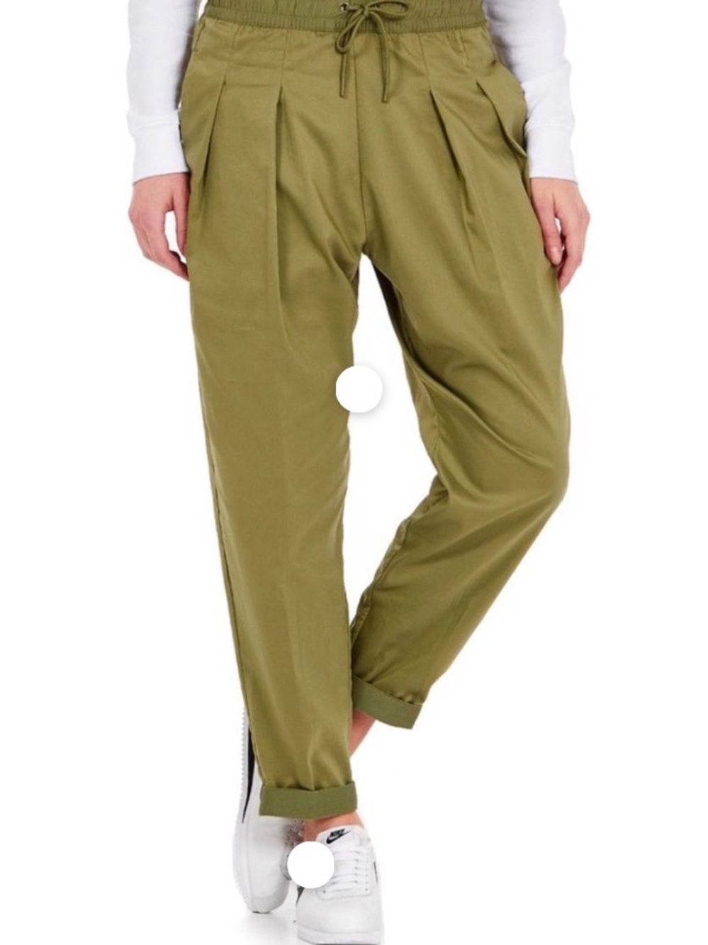 Nike Palm Green WMNS International Twill Loose Fit Pants